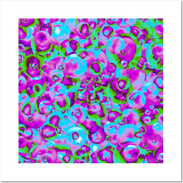 Kaleidoscope of Colorful Bubbles Wall Art by Art by Deborah Camp